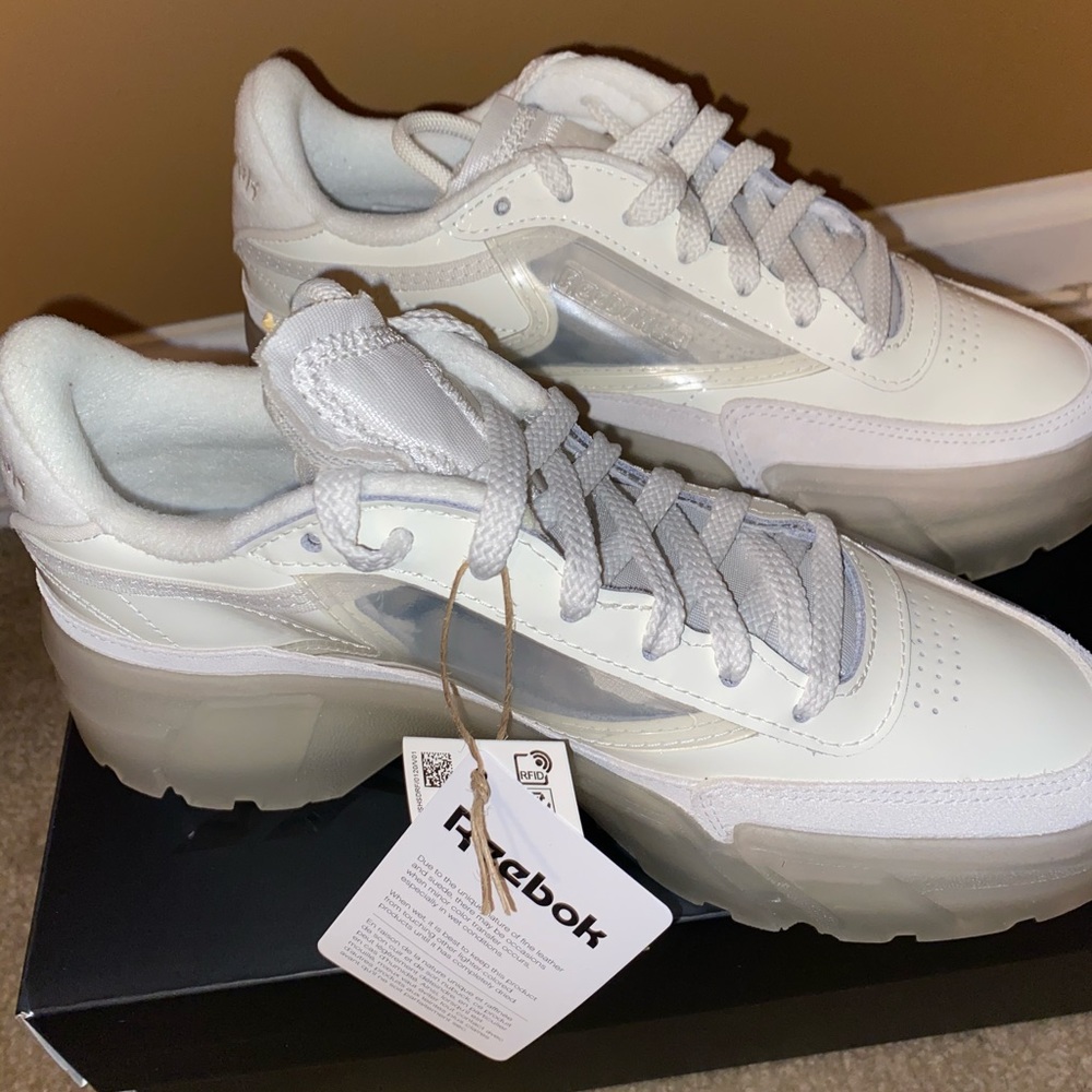 White Cardi B X Reebok Sneakers